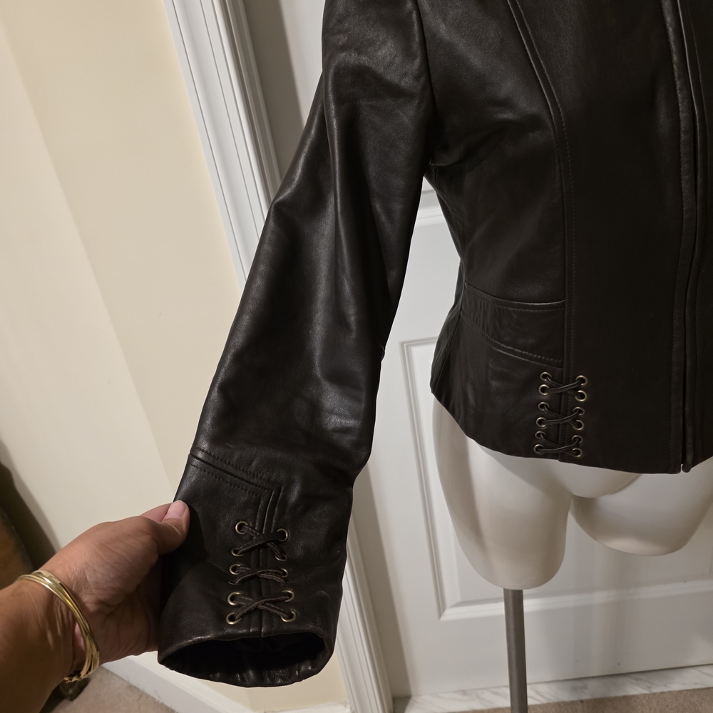 Adler Collection Medium Lamb Leather Jacket - Picture 4 of 9